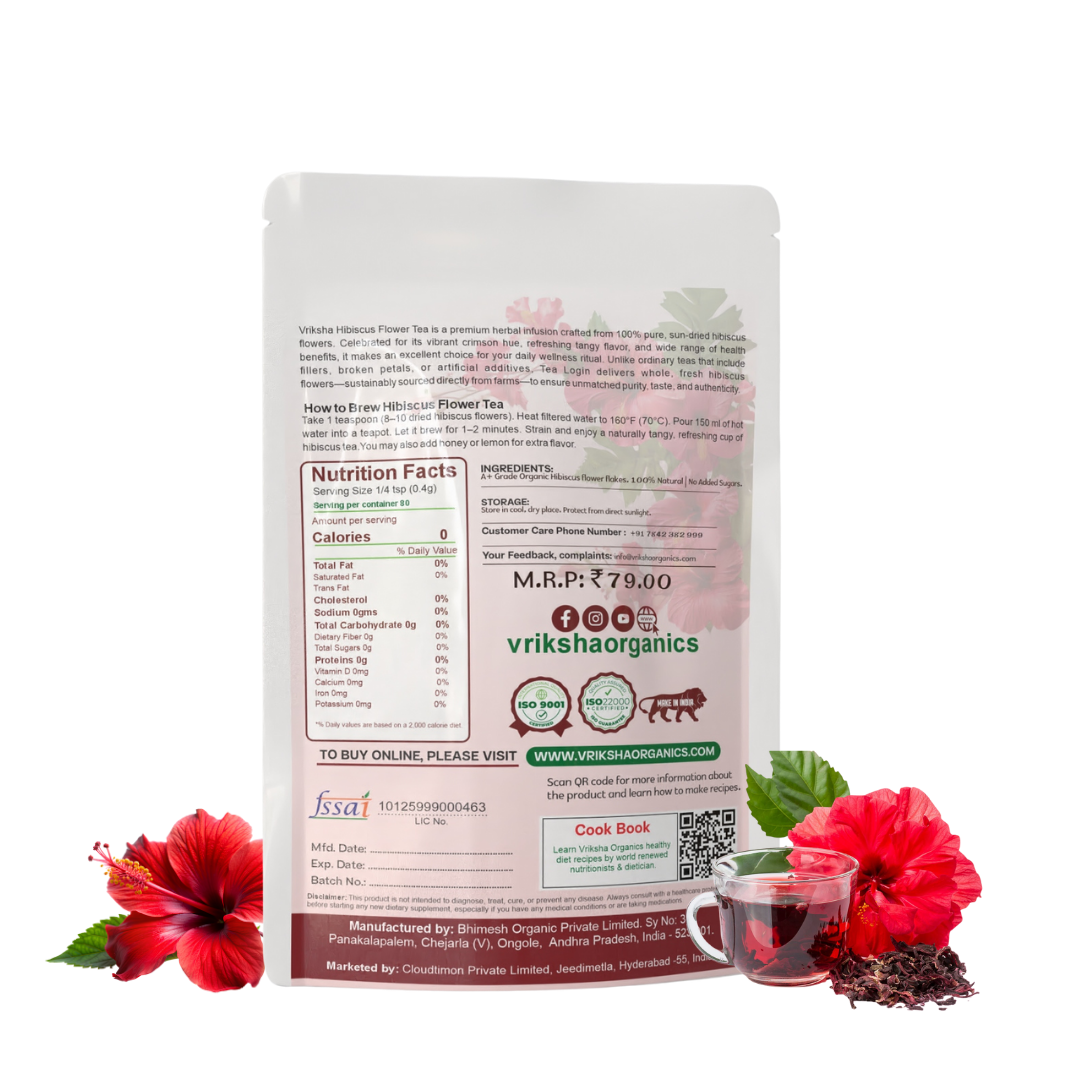 Moringa Hibiscuss Flower Organic Flakes
