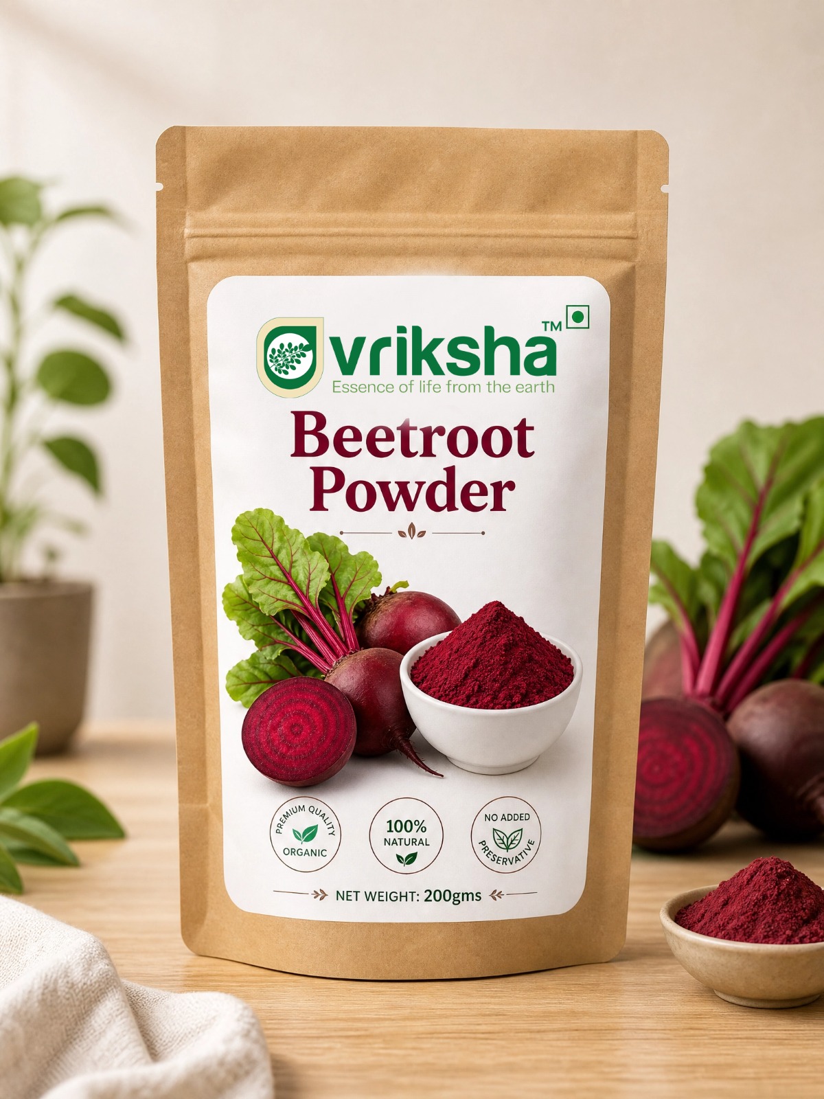 Vriksha Organic Beetroot Powder